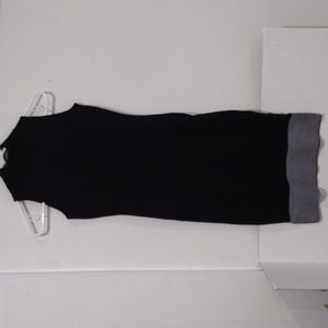 Women's Athleta Long Sleeveless Sweater Dress Black Gray Size XXS